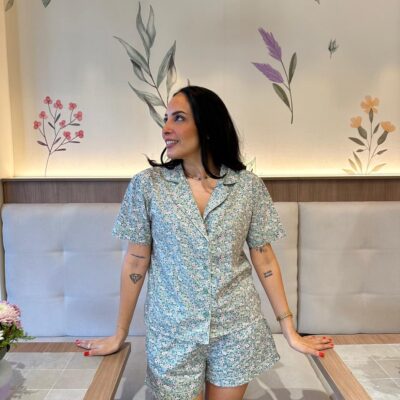 Pijama prints estampado de flores