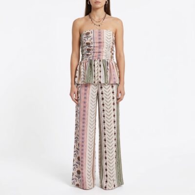 PANTALON PRINT CINT. LLANA Y ELACTICO ATRAS